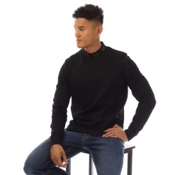 T-Shirts And Vests|Polo Shirts*Fred Perry Laurel Wreath Neck Long Sleeve T-Shirt in Black