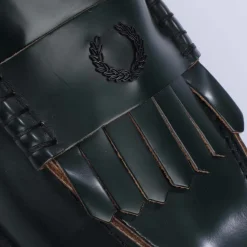Shoes*Fred Perry Leather Loafers in Green