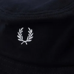 Caps-Hats*Fred Perry Pique Bucket Hat in Navy