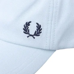 Caps-Hats*Fred Perry Pique Classic Cap in Light Blue