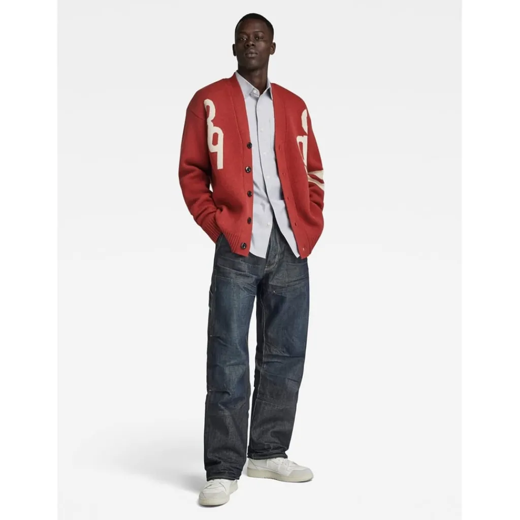 Knitwear*G Star Hol 89 Cardi in Red