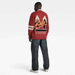 Knitwear*G Star Hol 89 Cardi in Red