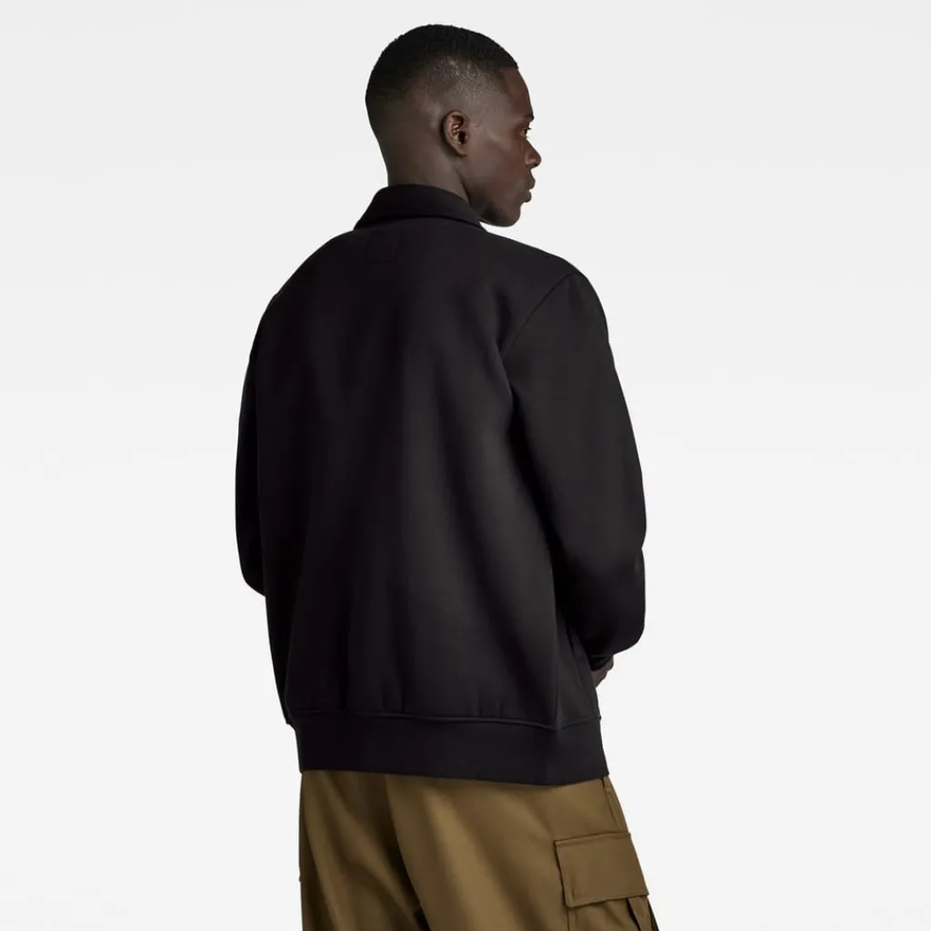 Sweatshirts*G Star Regular Fit Collared Sweatshirt in Black