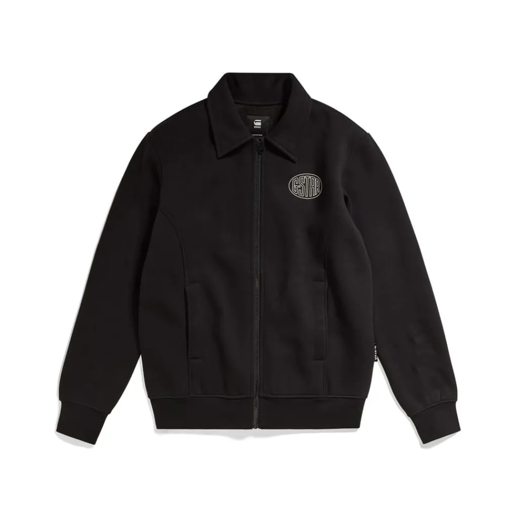 Sweatshirts*G Star Regular Fit Collared Sweatshirt in Black