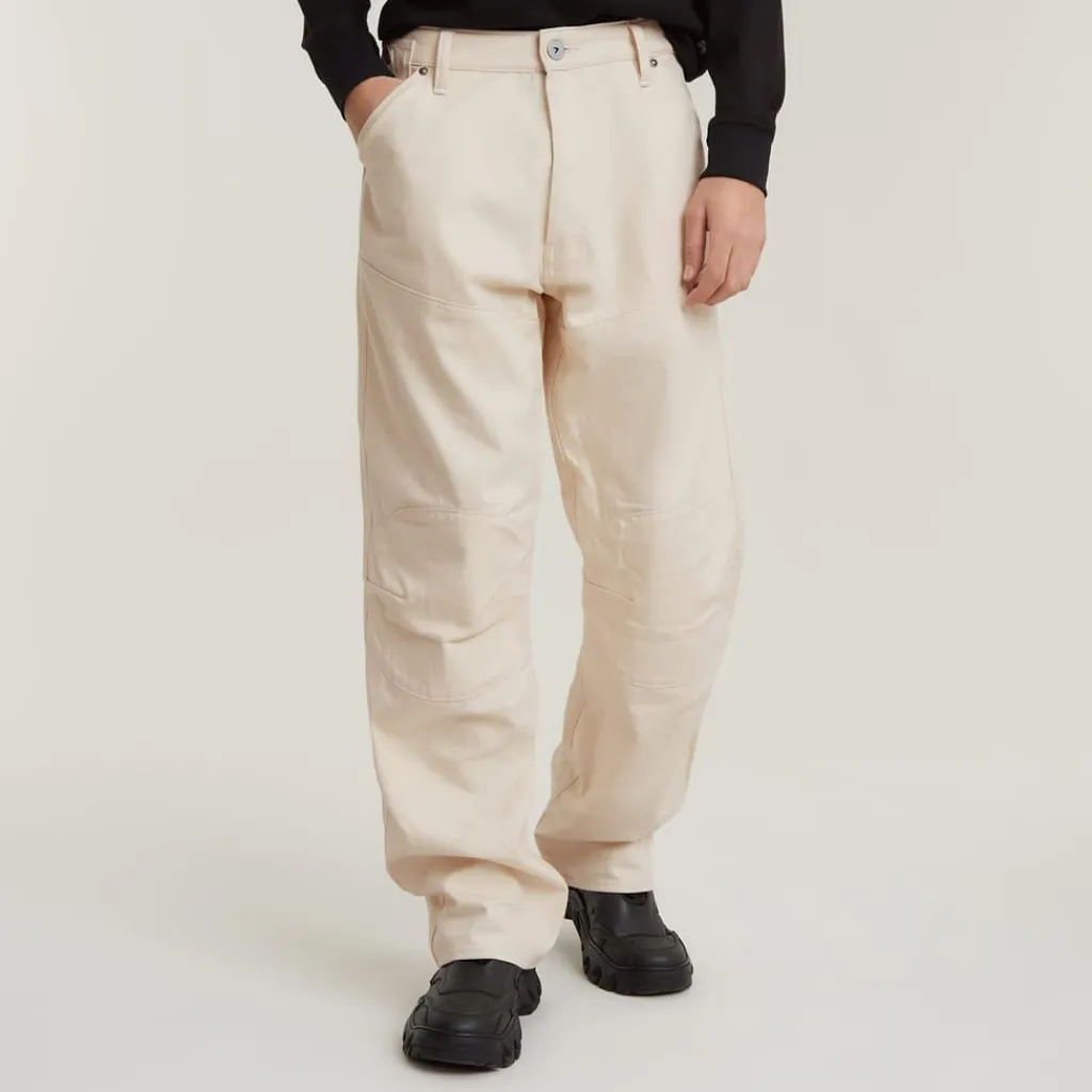 Jeans*G Star Relaxed Fit Straight Pants in Beige