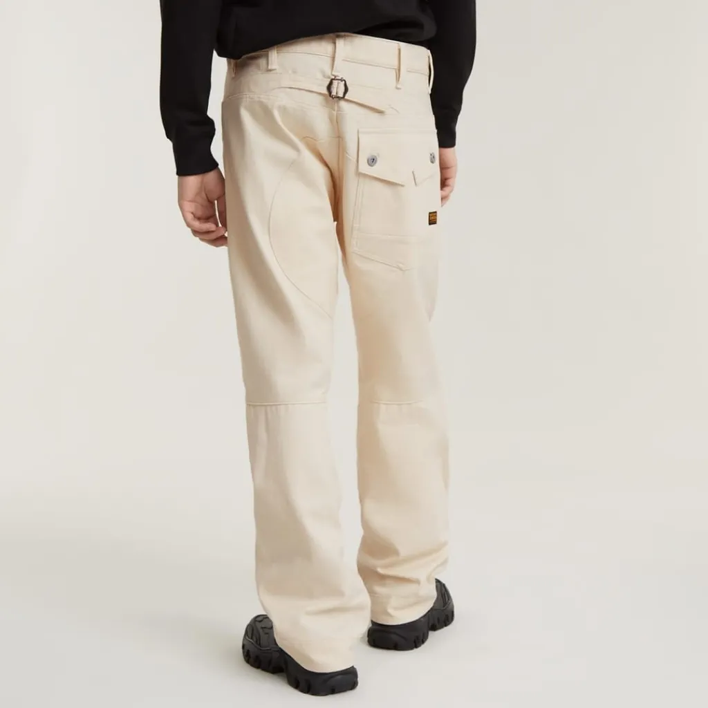 Jeans*G Star Relaxed Fit Straight Pants in Beige