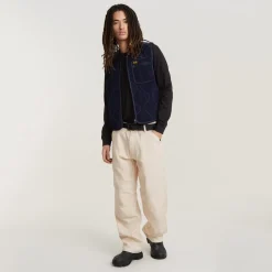 Jeans*G Star Relaxed Fit Straight Pants in Beige