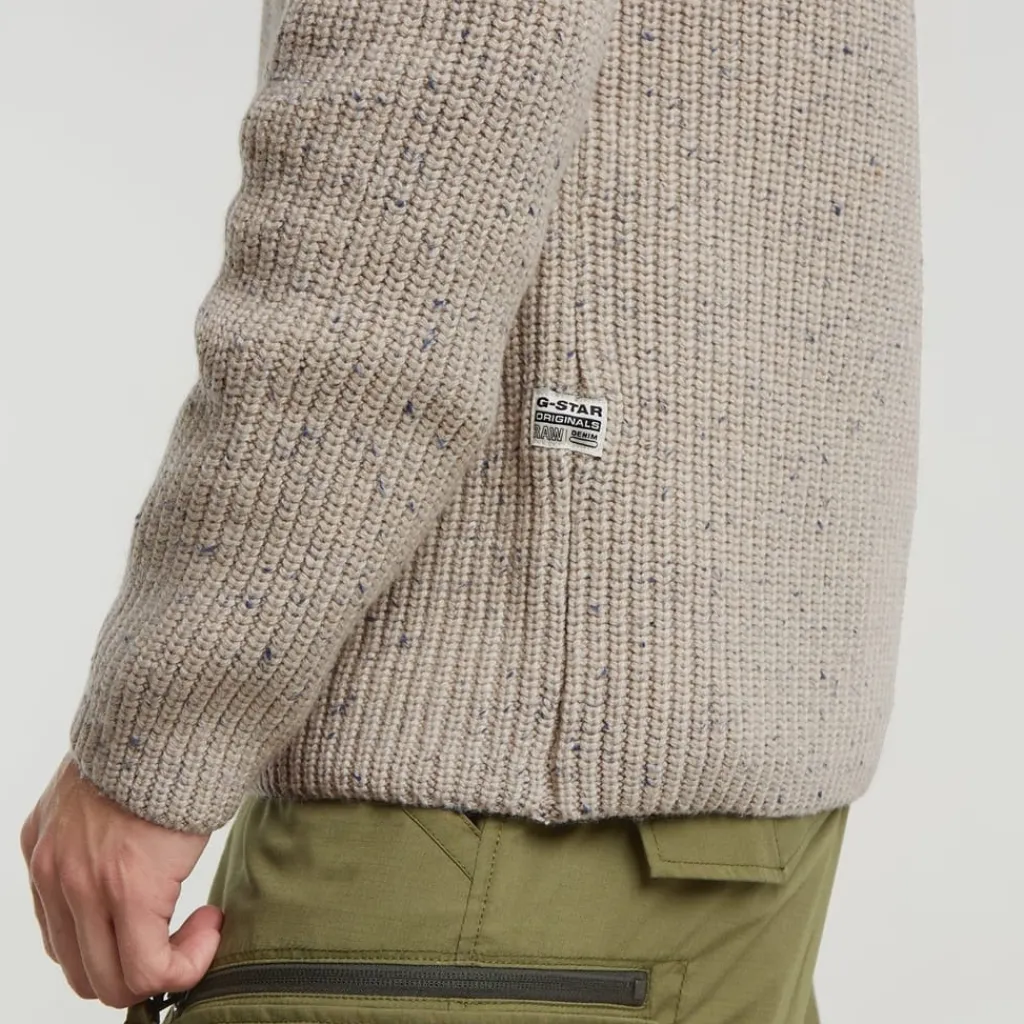 Knitwear*G Star Skipper Knit in Beige