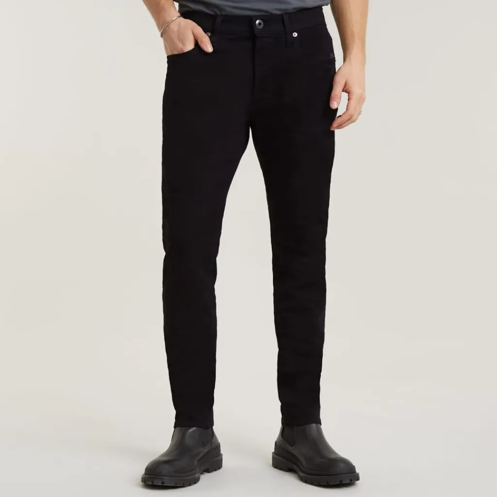 Jeans*G Star Slim Fit Jeans In Blue Black Stretch Denim in Black