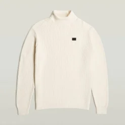 Knitwear*G Star Turtle Knit in Cream