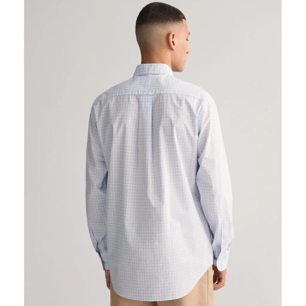Shirts*Gant Fit Gingham Poplin Shirt in Blue