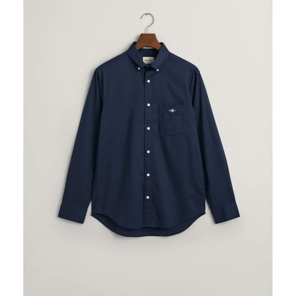 Shirts*Gant Fit Poplin Shirt in Blue