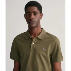 Polo Shirts*Gant Piqué Polo Shirt in Green