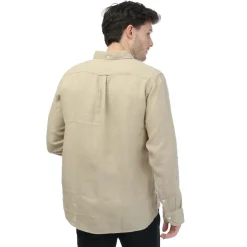 Shirts*Gant Regular Fit Garment Dyed Linen Shirt in Beige