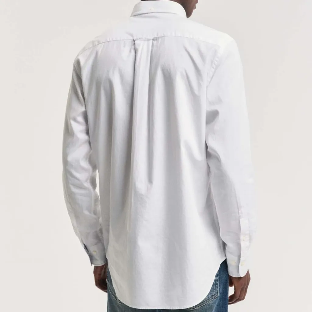 Shirts*Gant Regular Fit Poplin Archive Shield Shirt in White