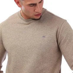 Sweatshirts|Hoodies*Gant Shield Logo Crewneck Sweatshirt in Brown