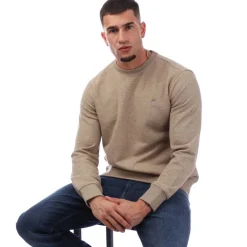 Sweatshirts|Hoodies*Gant Shield Logo Crewneck Sweatshirt in Brown