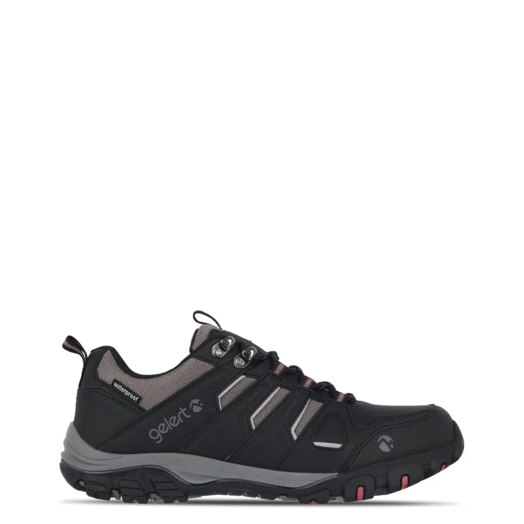 Shoes*Gelert Dusk Hiking Boots Flat Heel in Black