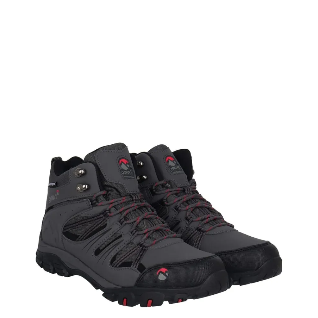 Outdoor Footwear|Boots*Gelert Mens Horizon Mid Waterproof Walking Boots in Grey