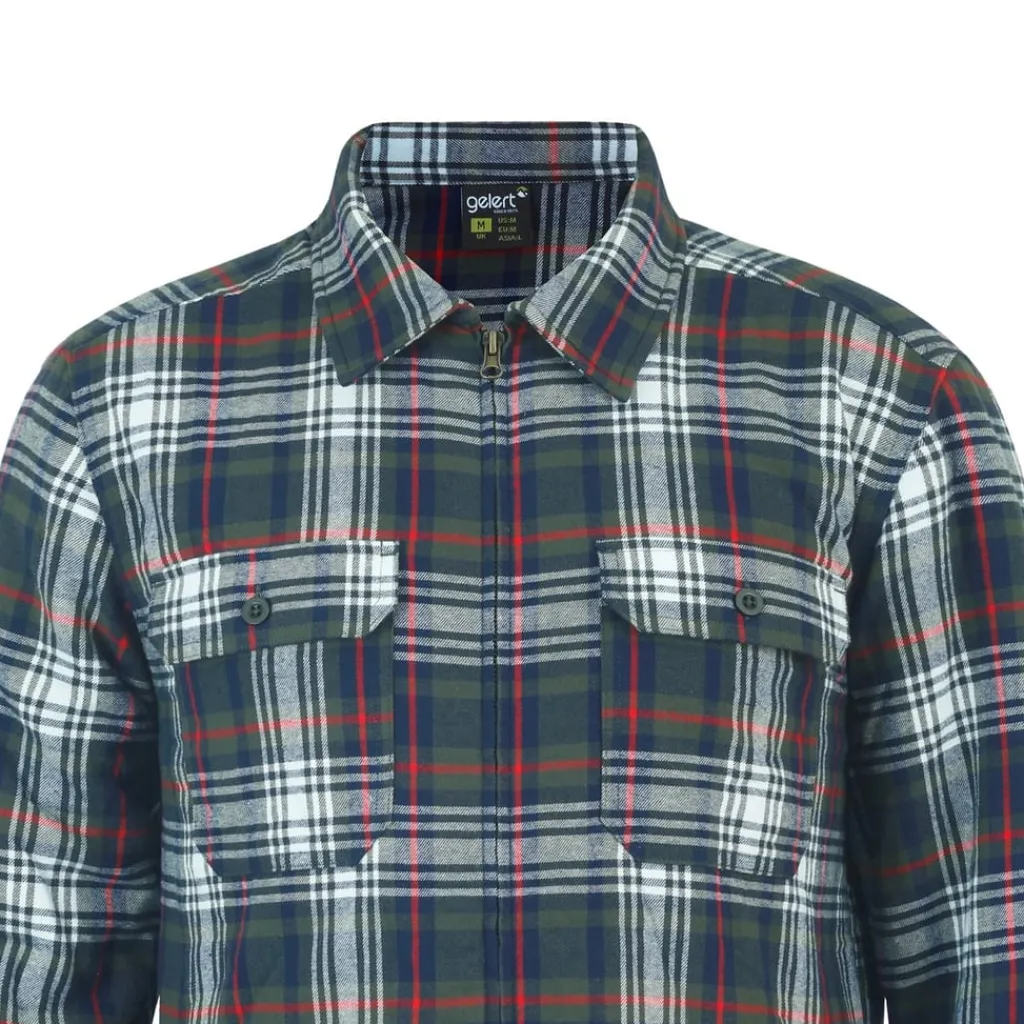 Shirts*Gelert Regular Fit Long Sleeve Flannel Shirt in Green