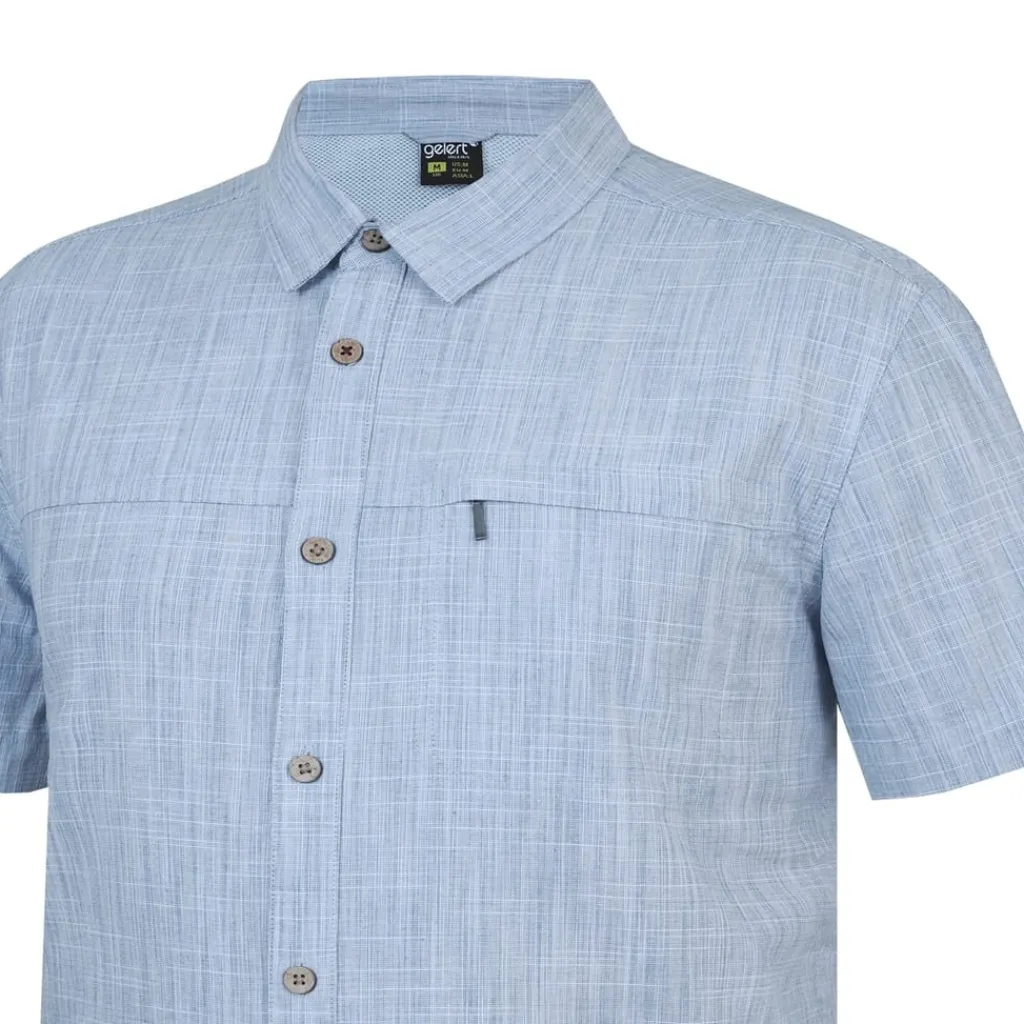 Shirts*Gelert Short Sleeve Shirt in Blue