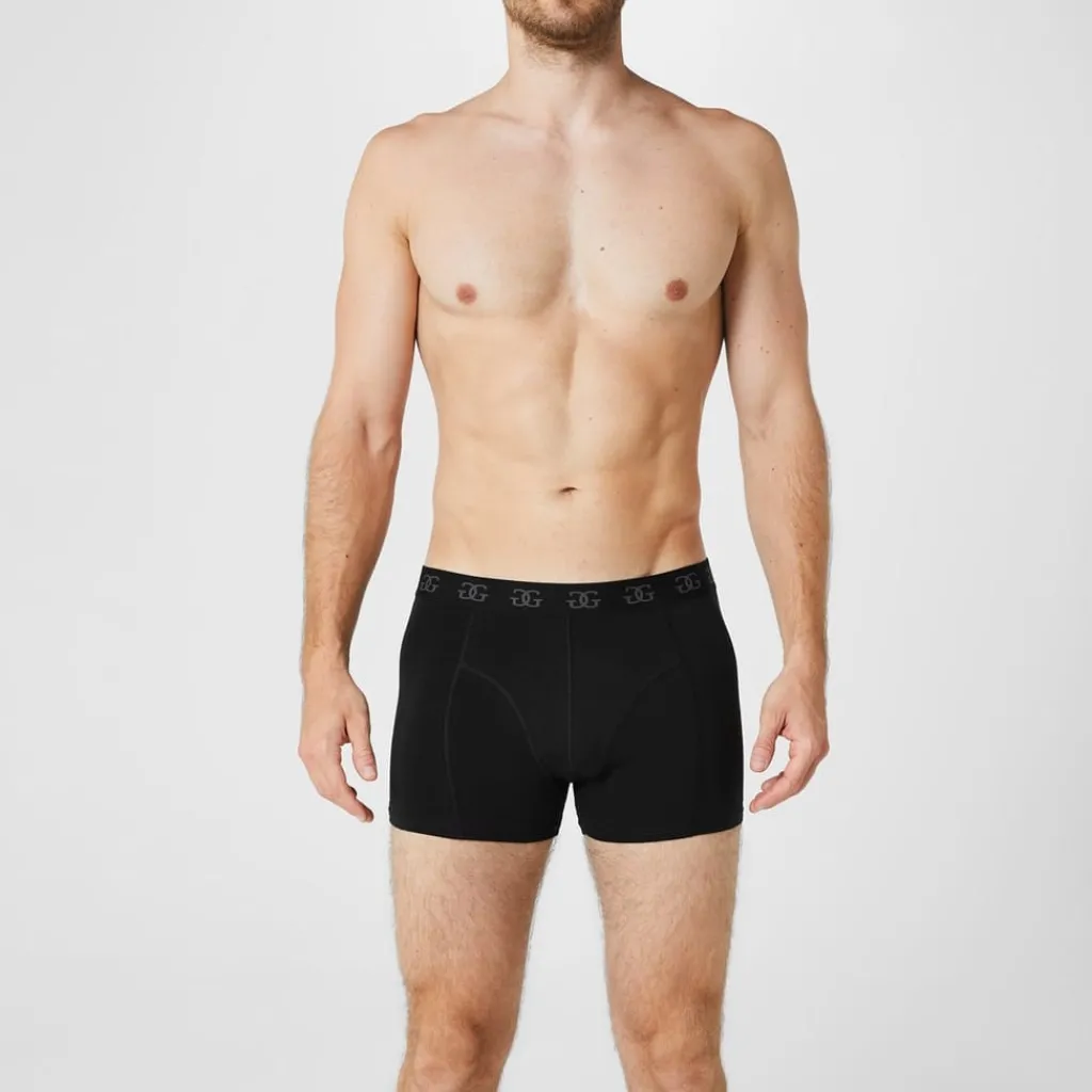 Underwear And Socks*Giorgio Mens Essential 5 Pack Trunks in Black