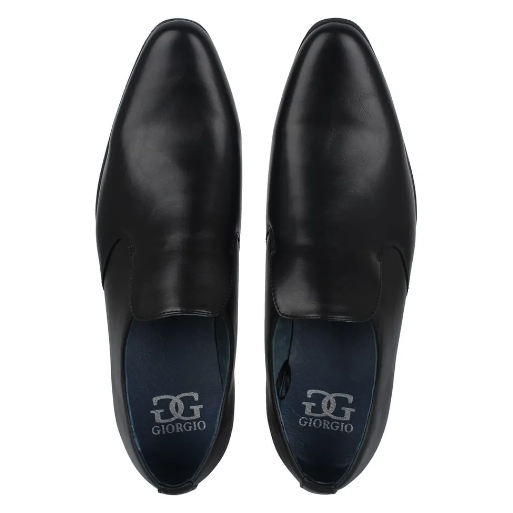 Shoes*Giorgio Mens Langley Slip On Shoes in Black
