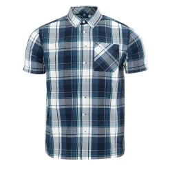 Shirts*Giorgio Mens Short Sleeve Check Shirt in Blue