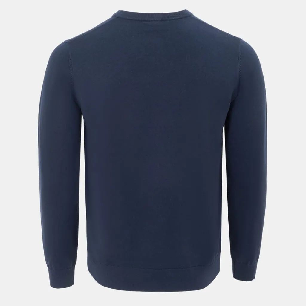 Knitwear*Giorgio Mens V Neck Classic Knitted Sweater in Blue