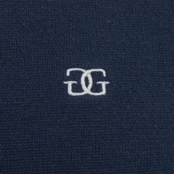 Knitwear*Giorgio Mens V Neck Classic Knitted Sweater in Blue