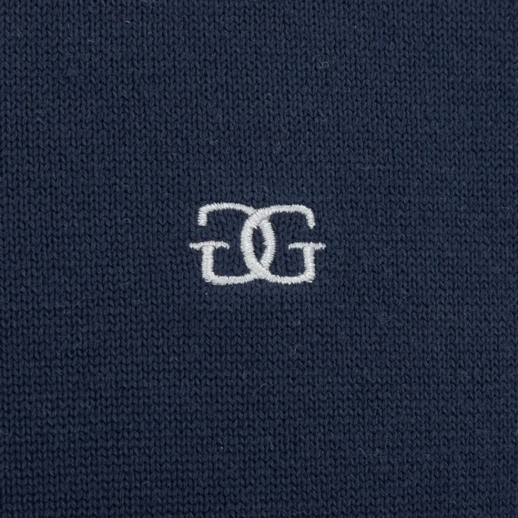 Knitwear*Giorgio Mens V Neck Classic Knitted Sweater in Blue