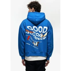 Hoodies*Good For Nothing Wanderlust Hoodie in Blue