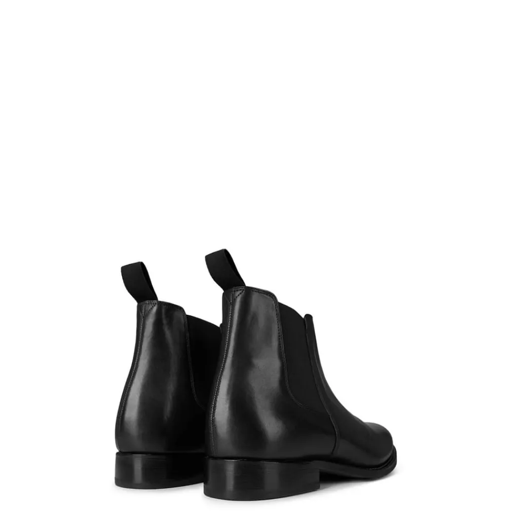 Boots*Grenson Chelsea Low Heel Boots in Black