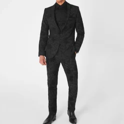 Shirts*Haines and Bonner Slim Fit Regular Collar SaT-Shirtn Shirt in Black