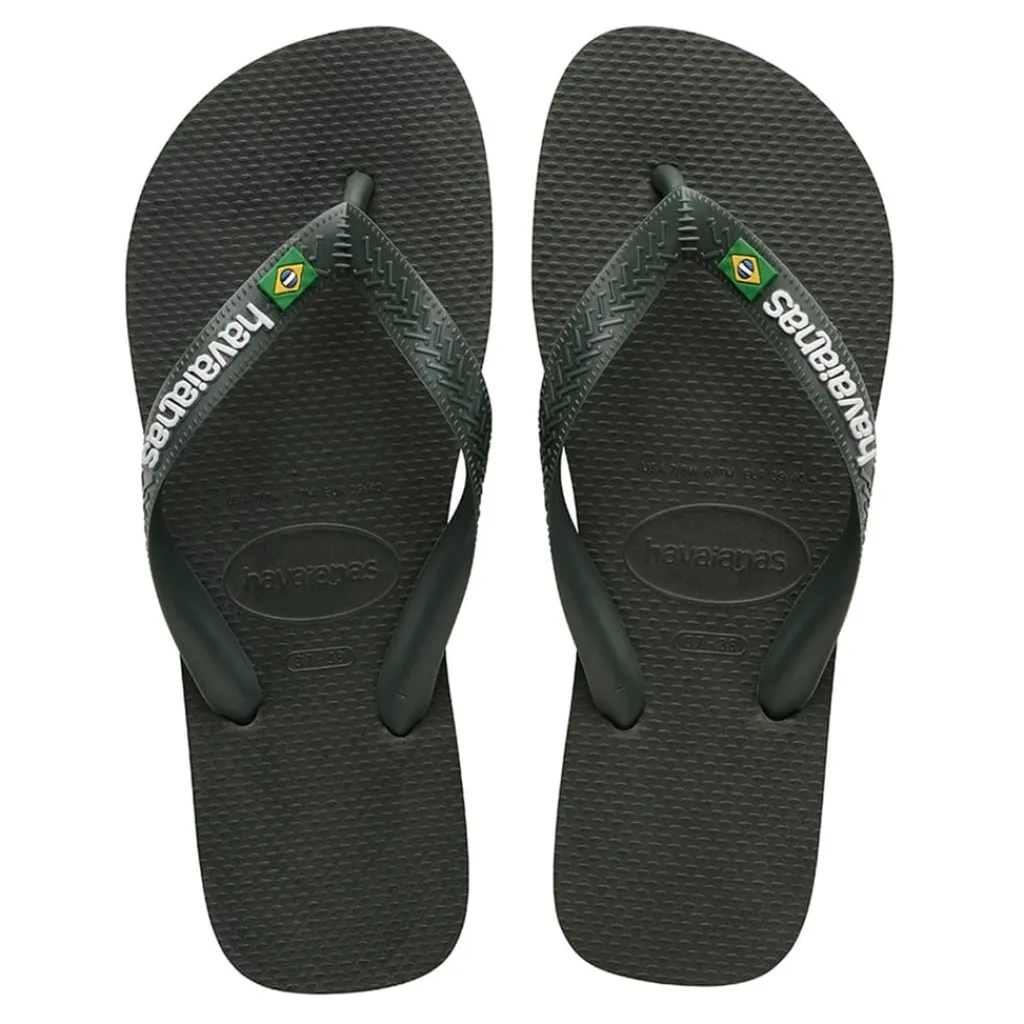 Beach Shoes*Havaianas Flip Flops in Green