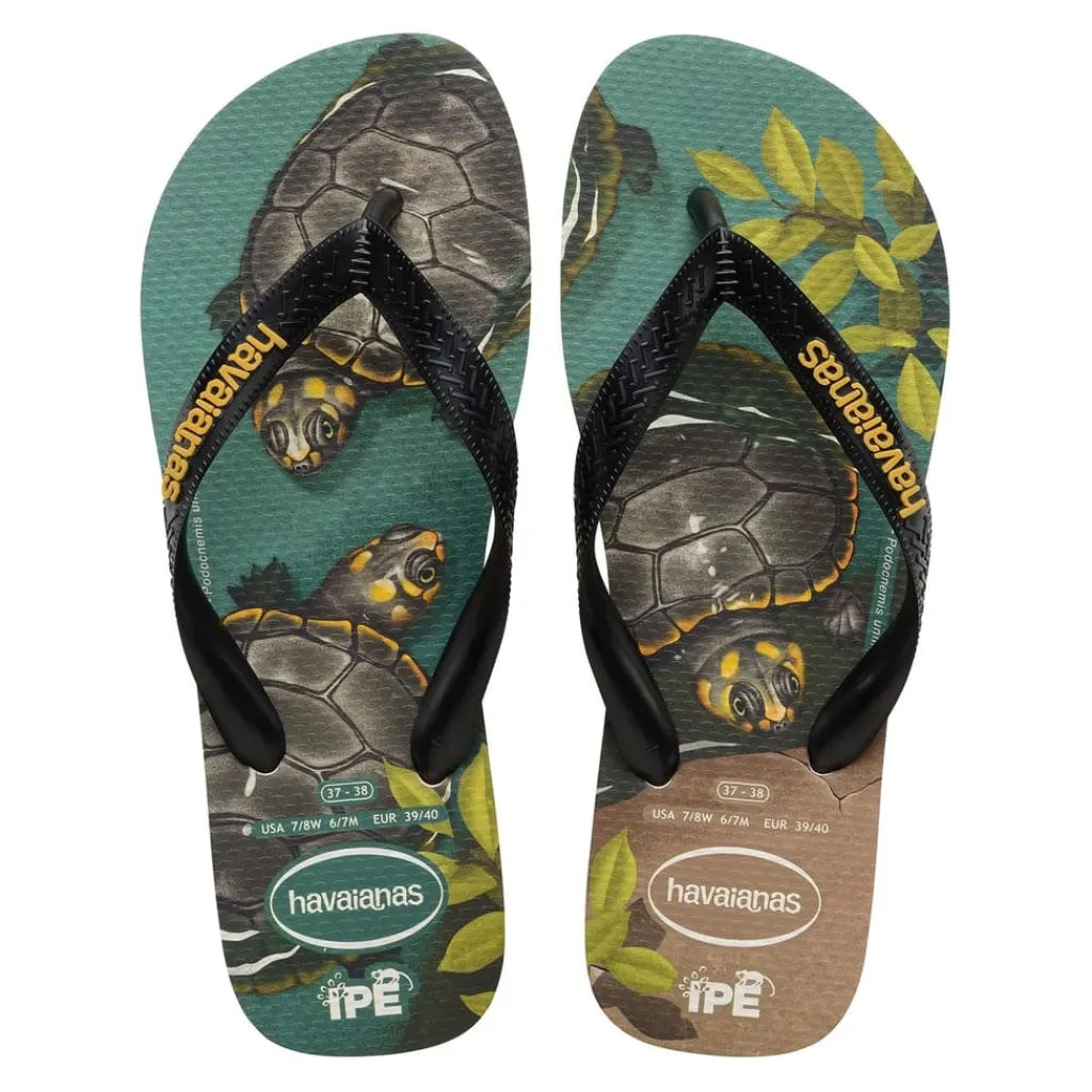 Beach Shoes*Havaianas Ipe Print in Beige