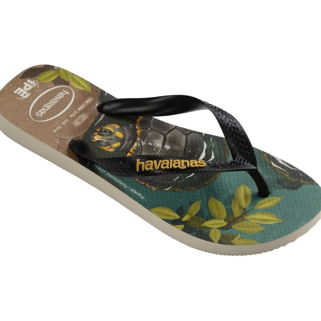 Beach Shoes*Havaianas Ipe Print in Beige