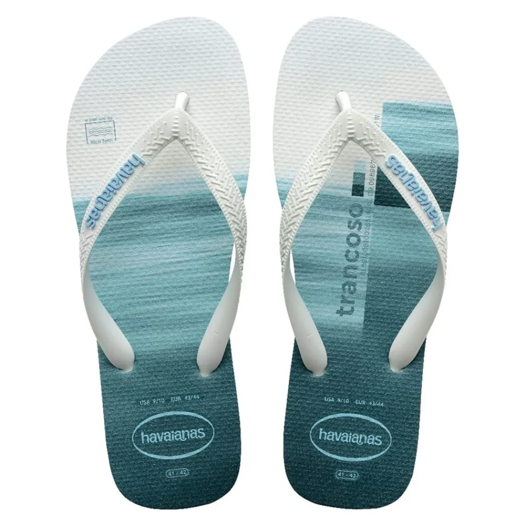 Beach Shoes*Havaianas Surfer in White