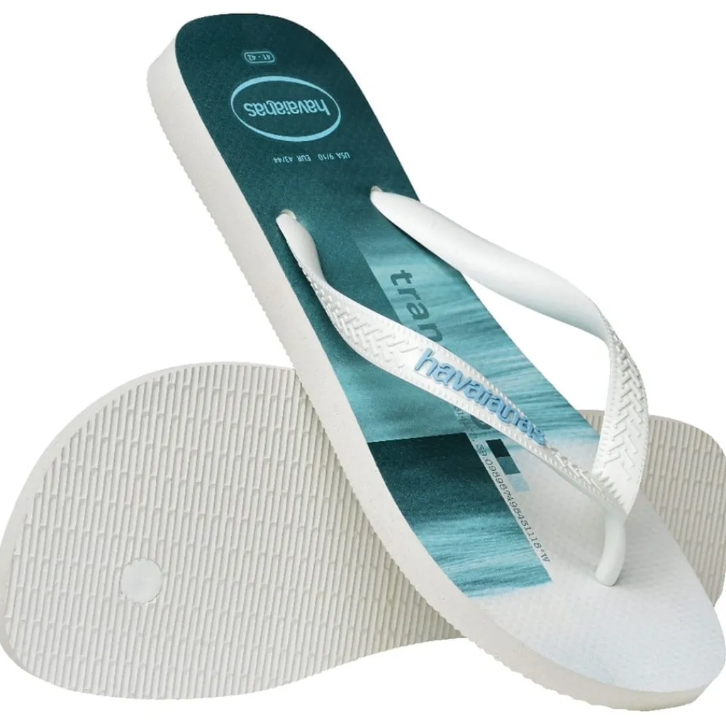 Beach Shoes*Havaianas Surfer in White