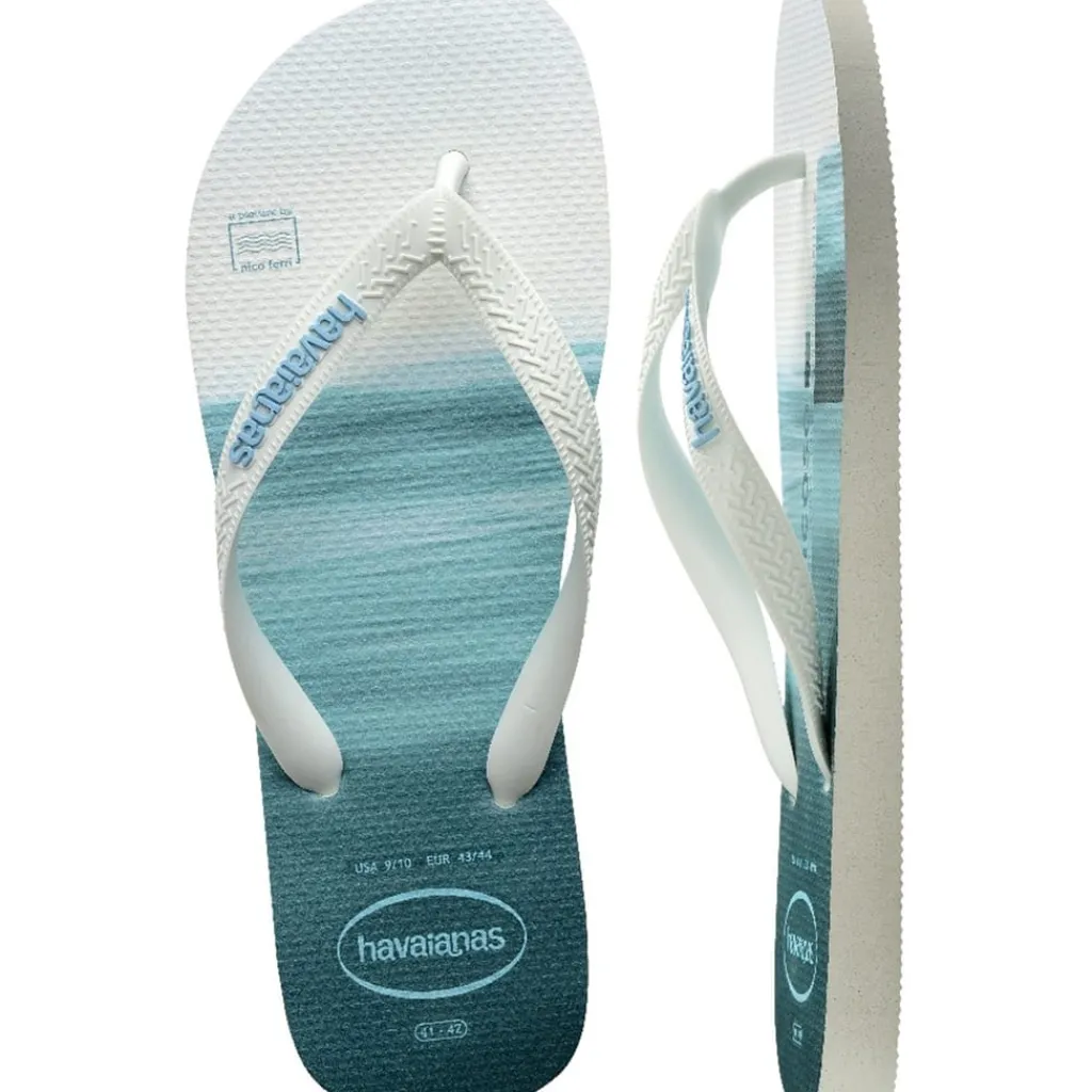 Beach Shoes*Havaianas Surfer in White