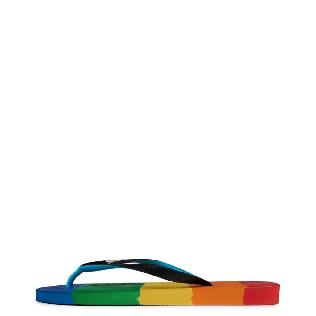 Beach Shoes*Havaianas Top Logomania Multicolor Gradi in Blue