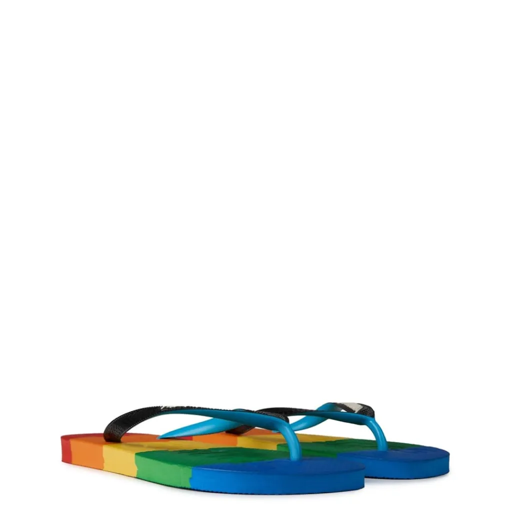 Beach Shoes*Havaianas Top Logomania Multicolor Gradi in Blue