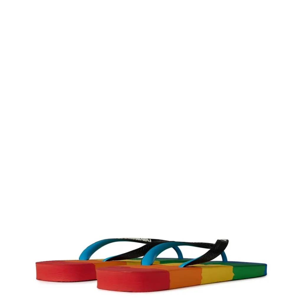 Beach Shoes*Havaianas Top Logomania Multicolor Gradi in Blue