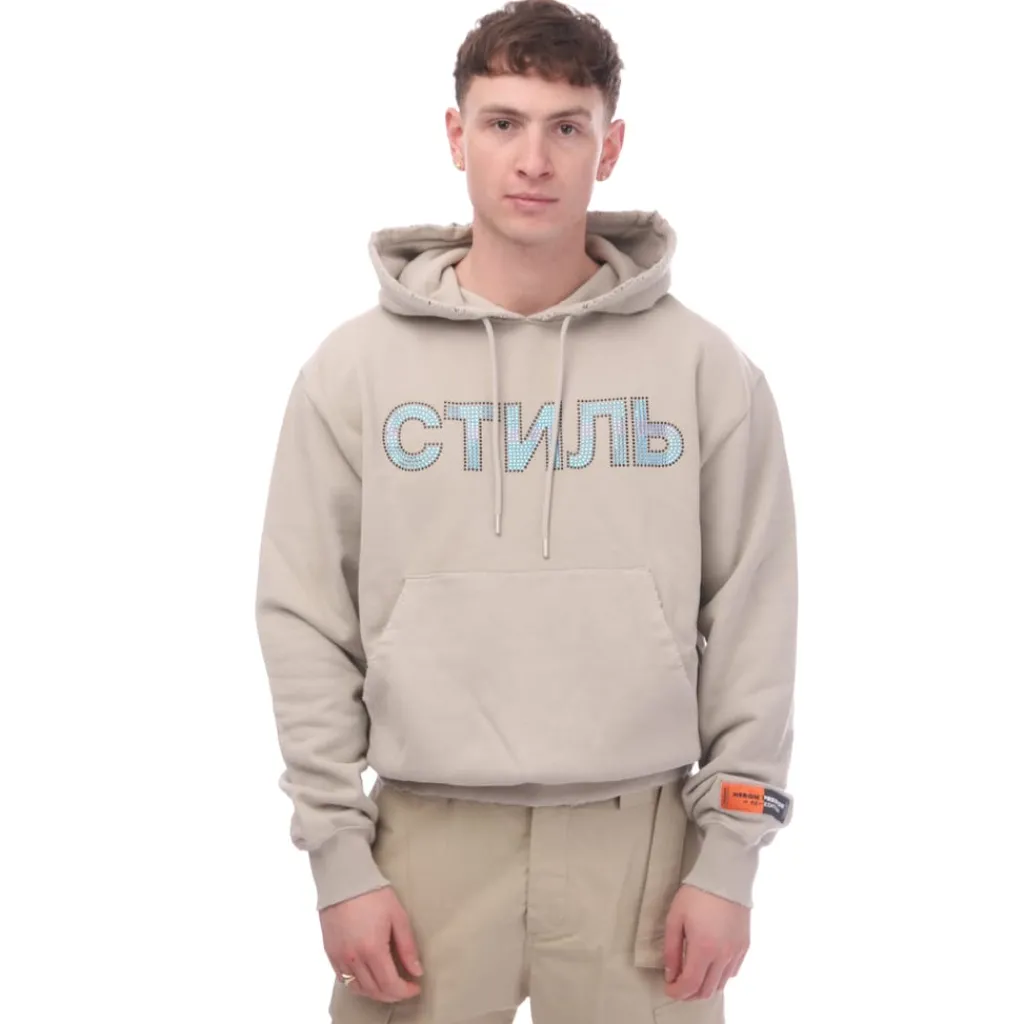 Sweatshirts*Heron Preston CTNMB Hoodie in Grey blue