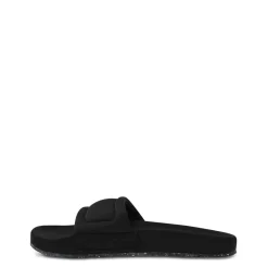 Beach Shoes*Heron Preston Fabric Sliders in Black
