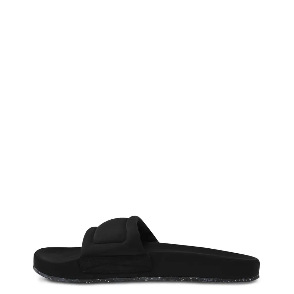 Beach Shoes*Heron Preston Fabric Sliders in Black