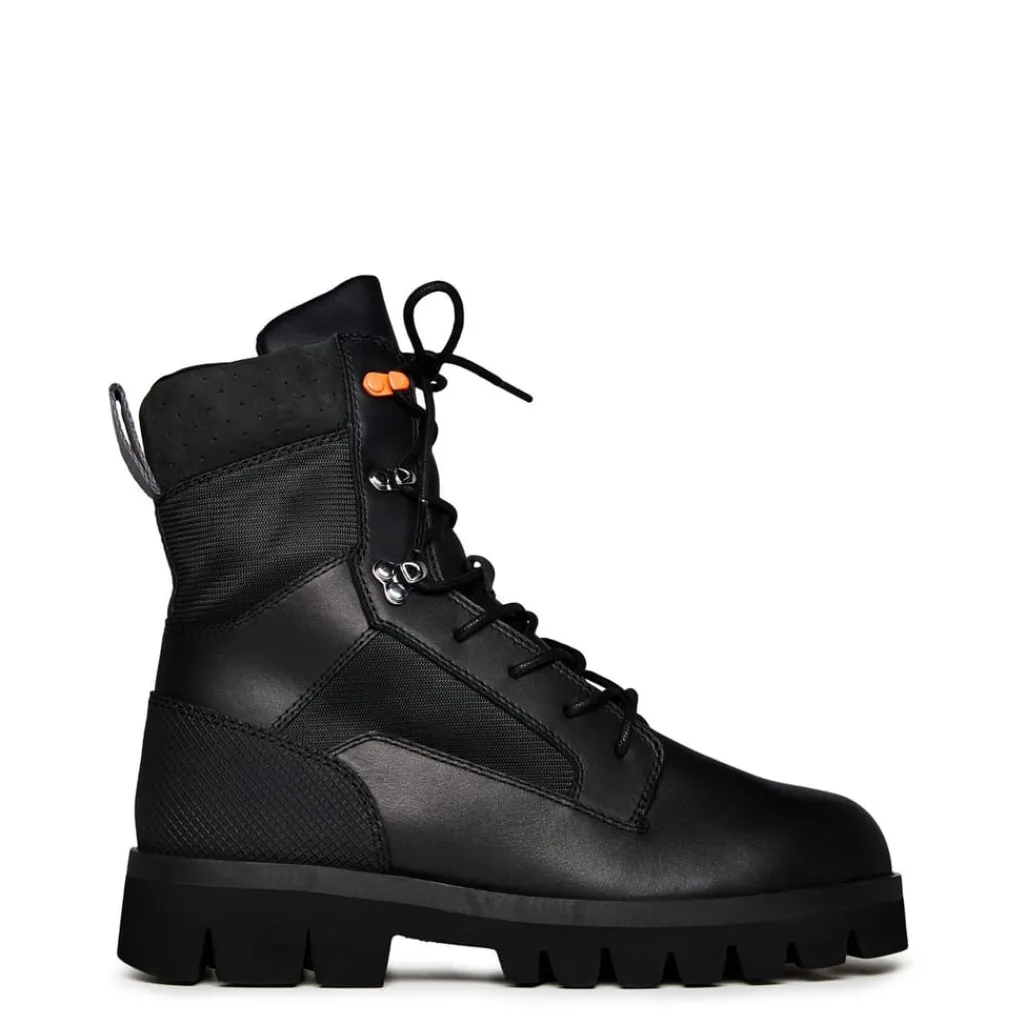 Boots*Heron Preston Lace Up Combat Boots in Black