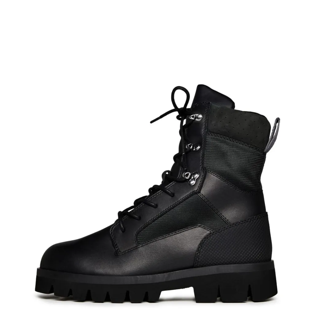 Boots*Heron Preston Lace Up Combat Boots in Black