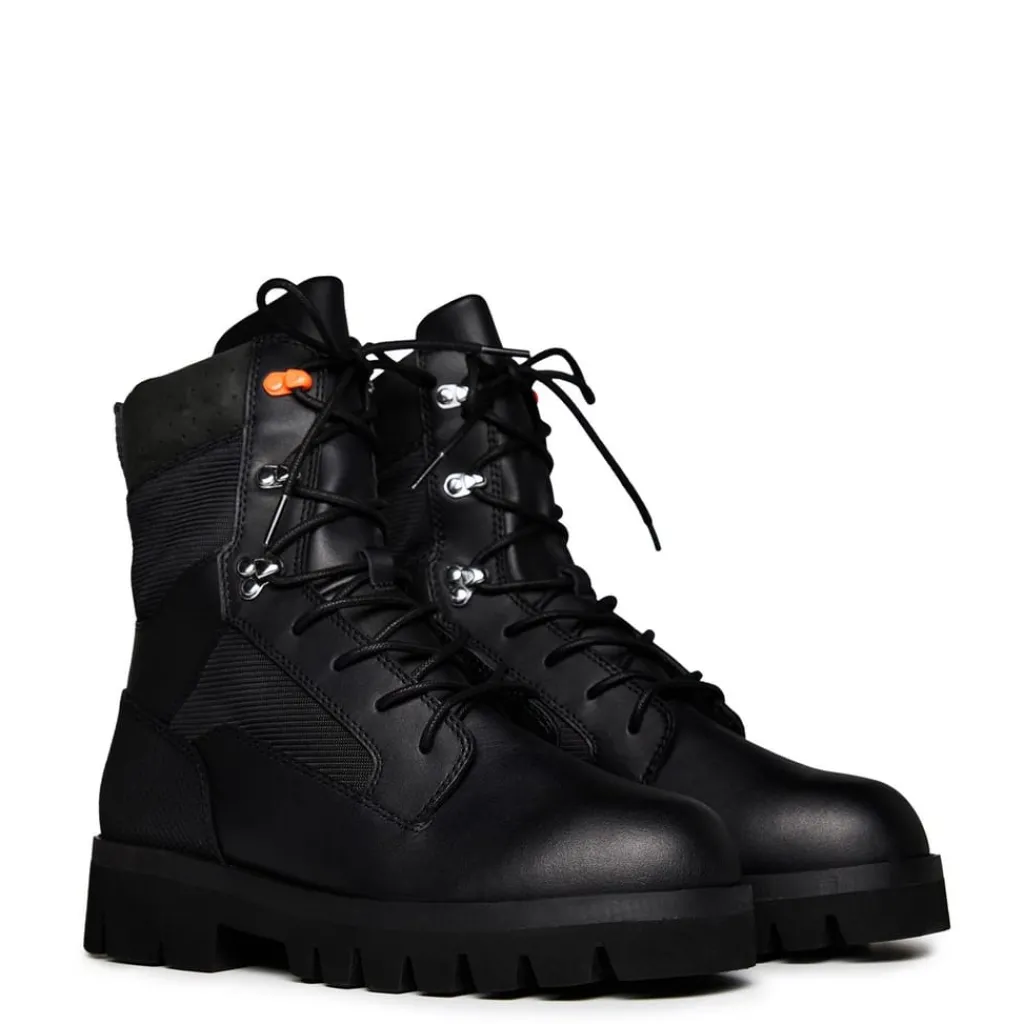 Boots*Heron Preston Lace Up Combat Boots in Black
