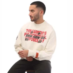 Sweatshirts*Heron Preston Promo Only Crewneck Sweatshirt in White red